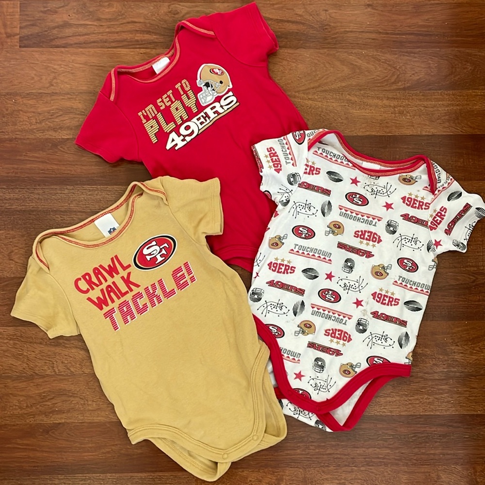 49ers Baby Onesies (3 pack) ♥️💛